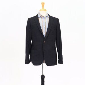 Indochino 40R Gray Solid 2-Button Sport Coat Blazer Jacket T032